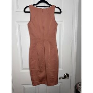 Zac by Zac Posen Peach Bodycon textured dress size 0